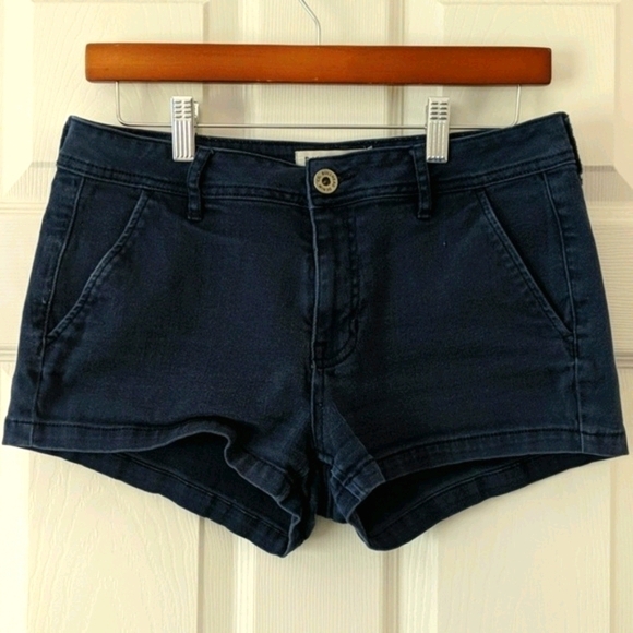 Bullhead Low Rise Jean Denim Shorts Navy Size 11 - Picture 1 of 8